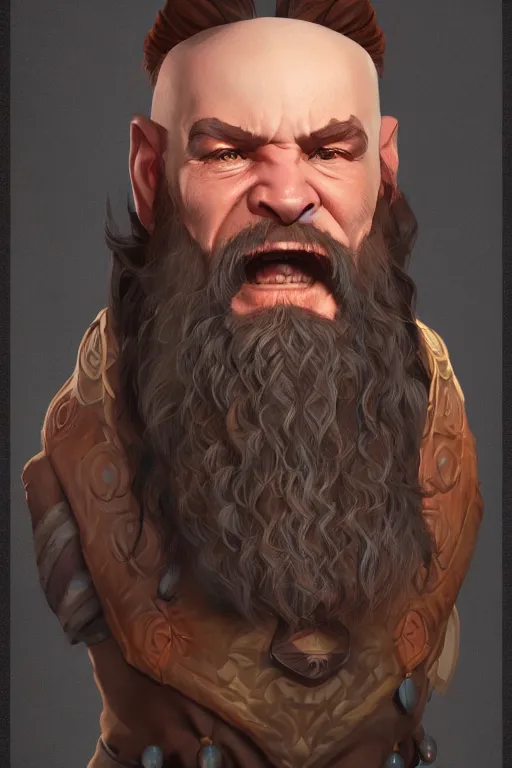 Image similar to a portrait of my next DND dwarf character , concept art, DND, trending on artstation 3D.