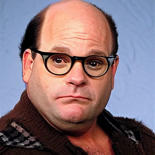 Prompt: George Costanza dropped all his snarling wolves, what a bumbler!