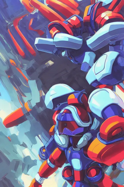 Image similar to robot ninja mask helmet megaman x zero rockman 2 0 2 2 switch game boss legacy collection fanart artsation, art gta 5 comics, behance hd by jesper ejsing, by rhads, makoto shinkai and lois van baarle, ilya kuvshinov, rossdraws global illumination ray tracing