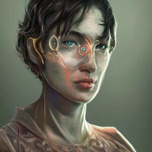 Prompt: detailed portrait of an interdimensional traveler. extremely detailed. beautiful lighting. trending on artstation.