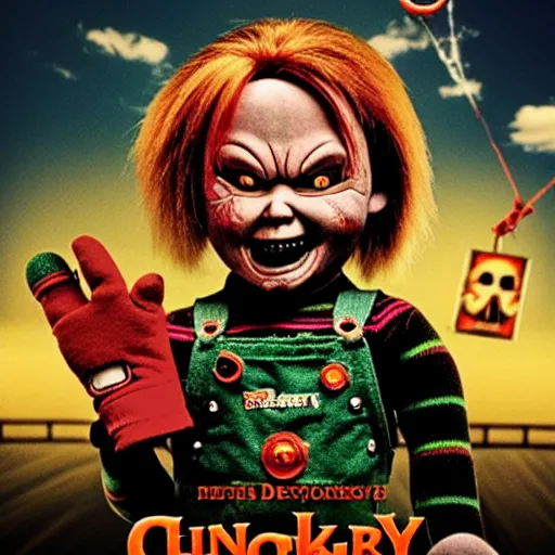 Image similar to Chucky versus Puppet Master Demonic Toys movie poster