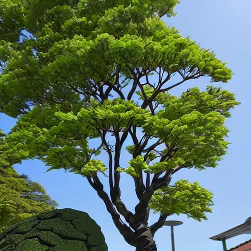 Image similar to a detailed sculpture of sakura tree