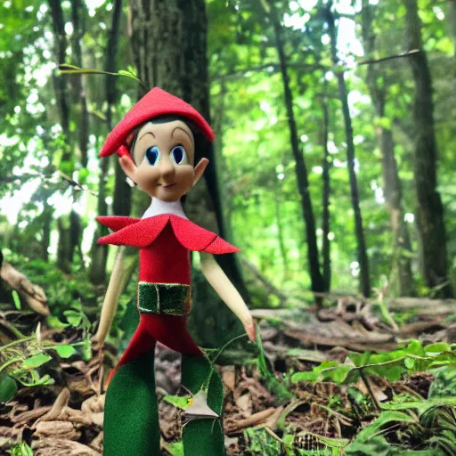 Prompt: elf in the forest