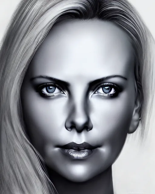 Image similar to charlize theron, photo, ultra detail, photoreal, professionally retouched, soft moonlight lighting, shiny plastic bikini, realistic, smooth face, goddess, luscious lips, perfect eyes, wide angle, sharp focus on eyes, 8 k high definition, insanely detailed, intricate, elegant, art by artgerm and wlop