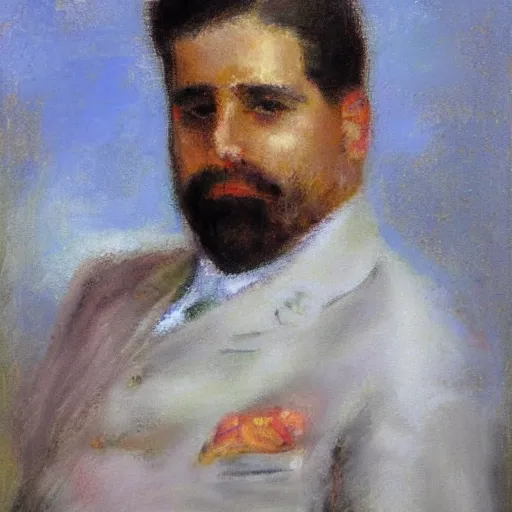 Prompt: impressionist portrait of Fernando garcia-mon