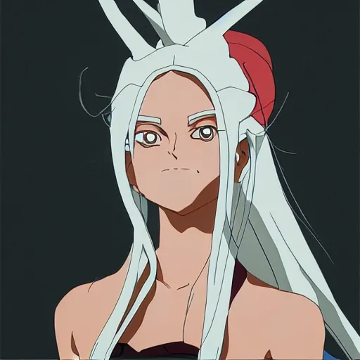 Image similar to miruko, detailed portrait, by studio ghibli