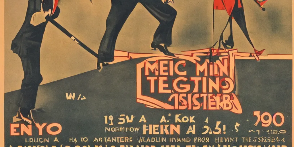 Image similar to a 1 9 2 0 s poster advertising metal detectors