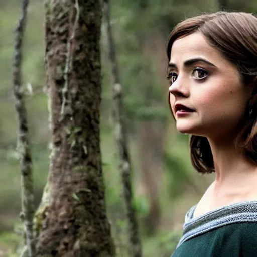 Image similar to jenna coleman as a wood elf