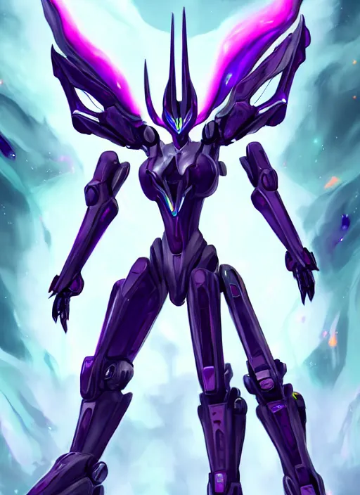 Prompt: cinematic full body, cosmic sized beautiful stunning elegant hot giant robot mecha female dragon goddess, sharp sleek cyborg dragon head, sharp metal ears, smooth purple eyes, smooth fuschia skin, smooth silver armor, nebula, epic proportions, epic scale, macro furry, furry art, dragon art, goddess art, giantess art, warframe fanart, furaffinity, octane