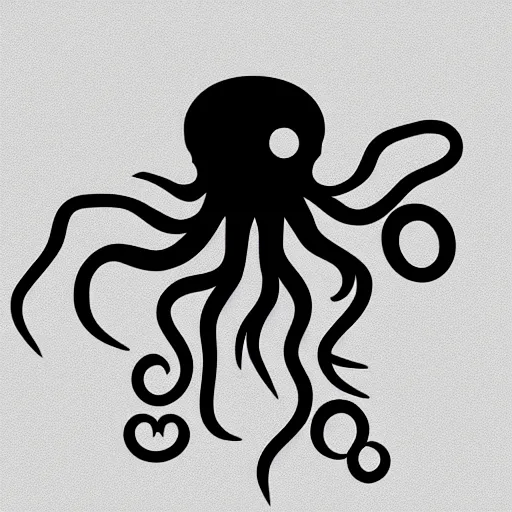 Prompt: cyborg octopus but minimalistic corporative art, trending on artstation, minimalism