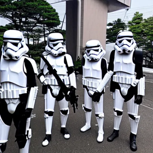 Prompt: “ storm troopers on holiday in japan ”