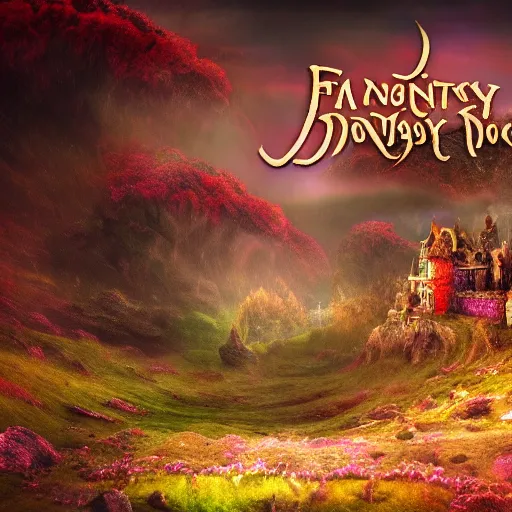 Prompt: fantasy land, land of dreams, daniel conway, david noren, 4 k, cinematic