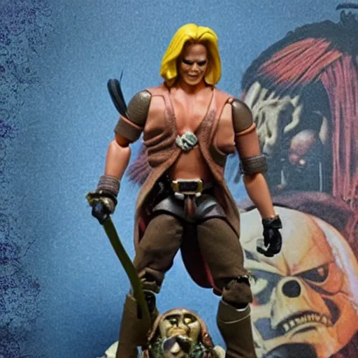 Image similar to Johnny Depp He-Man action figure