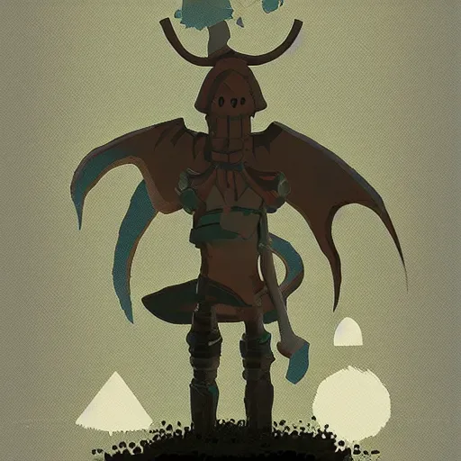 Image similar to squidward as a dark souls boss by James Gilleard