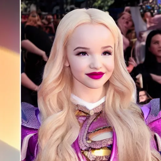 Image similar to queen mal from descendants, disney, dove cameron