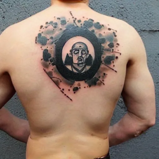 Image similar to russian prison tattoos nakolki, kupola, zvezdy