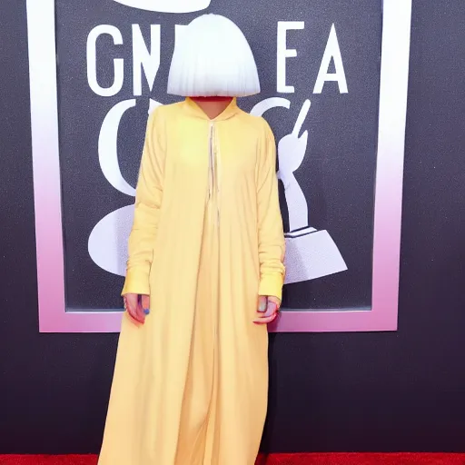 Image similar to Sia Furler red carpet