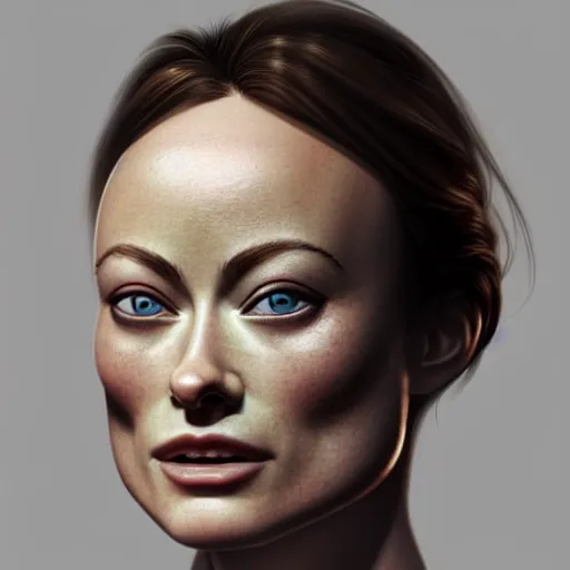 Image similar to olivia wilde's face on an olive :, dynamic, particulate, intricate, elegant, highly detailed, centered, artstation, smooth, sharp focus, octane render