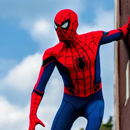 Image similar to james fallon as spider man, spider - man homecoming movie, movie still, 8 k