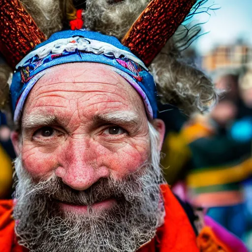 Prompt: closeup portrait of dutch people celebrating sinterklaas, natural light, sharp, detailed face, magazine, press, photo, Steve McCurry, David Lazar, Canon, Nikon, focus