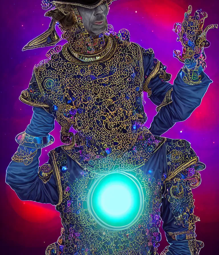 Prompt: front!!! shot of a court jester!!! character, hyperdimensional, (bioluminescent) hypercubes, dark holography!!!, (sunset) (psychedelic), chrome, (((intricate))), elegant, highly detailed, centered, (((artstation, concept art, smooth, sharp focus, artgerm, Tomasz Alen Kopera, Peter Mohrbacher, donato giancola, Joseph Christian Leyendecker, WLOP, Boris Vallejo))), mugshot!!!!!, ugly!!!!!!, octane render, nvidia raytracing demo, octane render, nvidia raytracing demo, octane render, nvidia raytracing demo, grainy, muted, 8K, digitalblasphemy, metatron