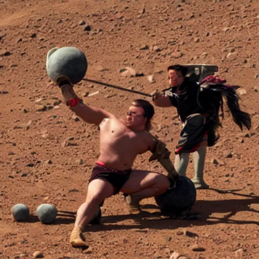 Image similar to highland games on mars