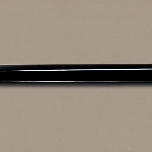 Image similar to a black sword, on a blank background. diagonal composition ( concept art, museum picture )