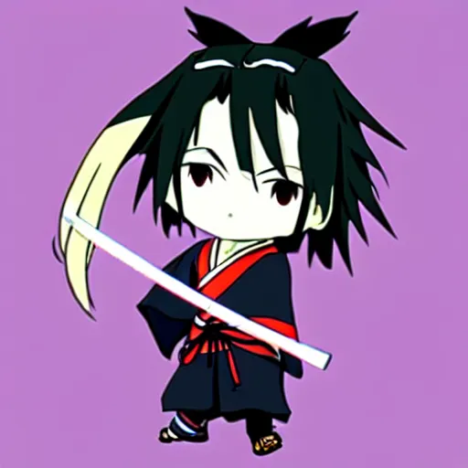 Image similar to uguu uwu chibi samurai Champloo