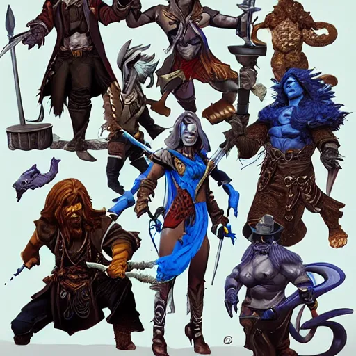 Image similar to 🧙‍♂️ lconic Character illustration by Wayne Reynolds for Paizo Pathfinder RPG