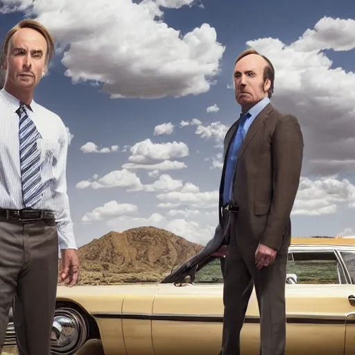 Prompt: The final image from the Better Call Saul series finale