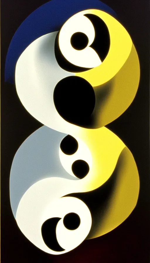 Image similar to Abstract representation of ying Yang concept, by Thomas Blackshear