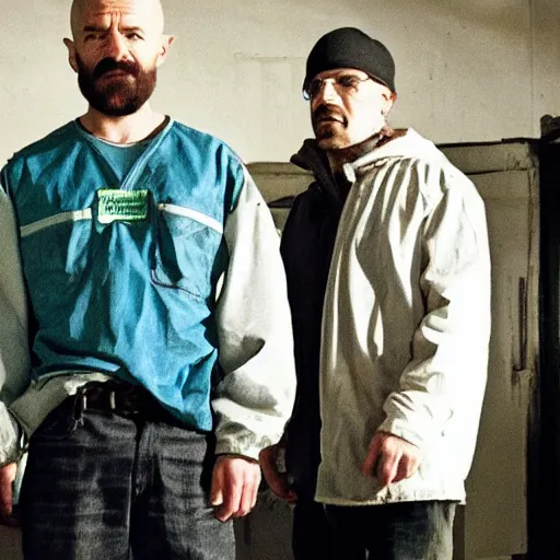 Prompt: among us crewmate in breaking bad