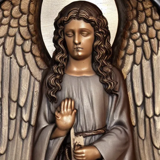 Image similar to bible accurate angel, 8k, high detail, realistic, scary