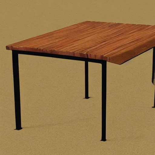 Image similar to A table, rendered in the corn engine