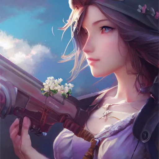 Prompt: aerith gainsborough by Stanley Artgerm Lau, WLOP, Rossdraws, James Jean, Andrei Riabovitchev, Marc Simonetti