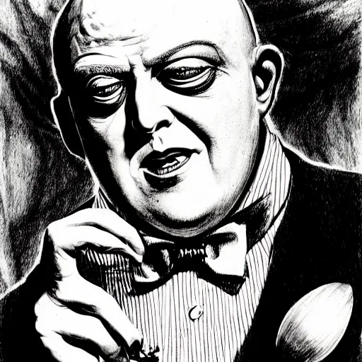 Image similar to graphic illustration, creative design, aleister crowley as willy wanka, biopunk, francis bacon, highly detailed, hunter s thompson, concept art