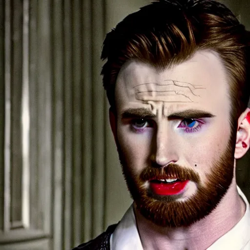 Image similar to chris evans as a vampire