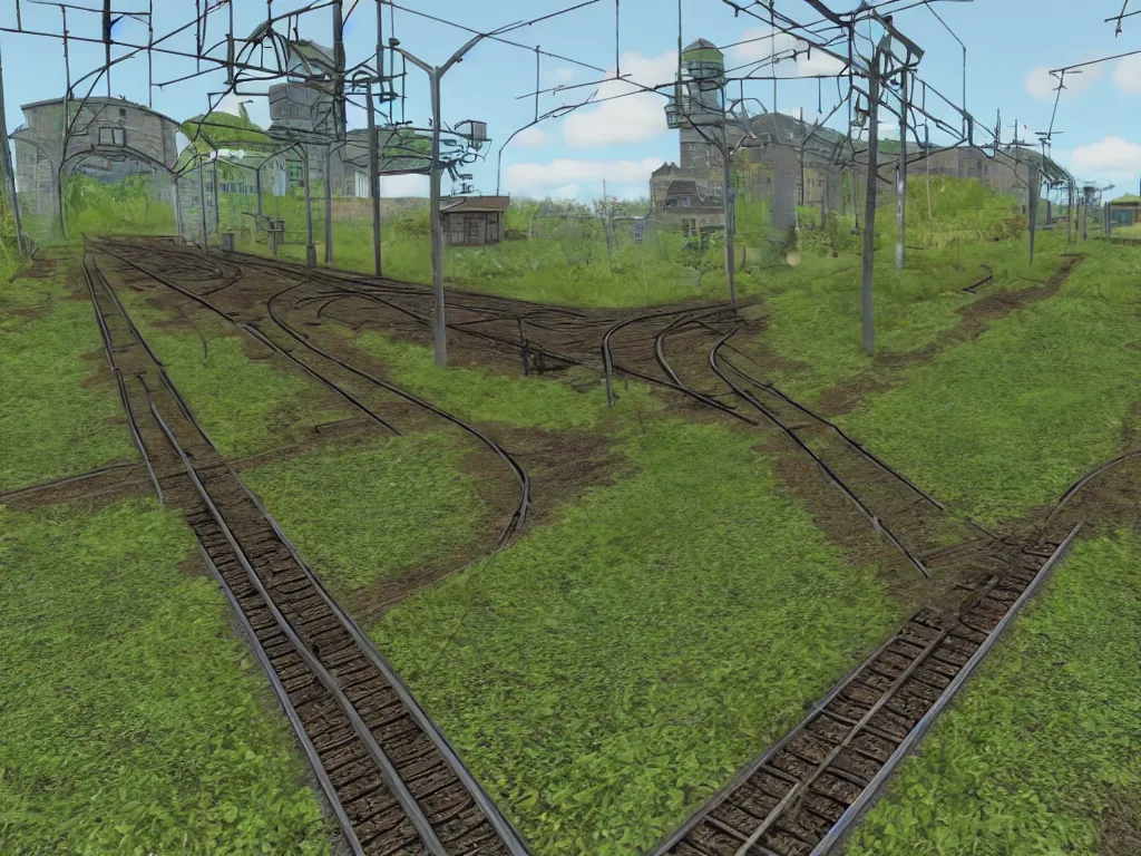 Image similar to Estonia Train as a PS1 first person video game