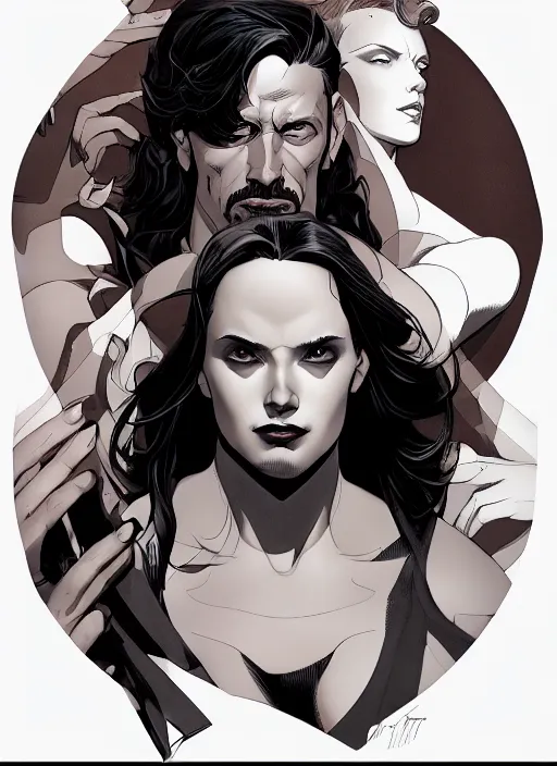 Image similar to in the style of joshua middleton, clay mann, artgerm, marvel comics danny trejo, symmetrical eyes, full body, natural hands, night time, cinematic lighting