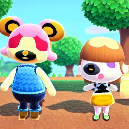 Prompt: realistic animal crossing characters, cute, furry, photos