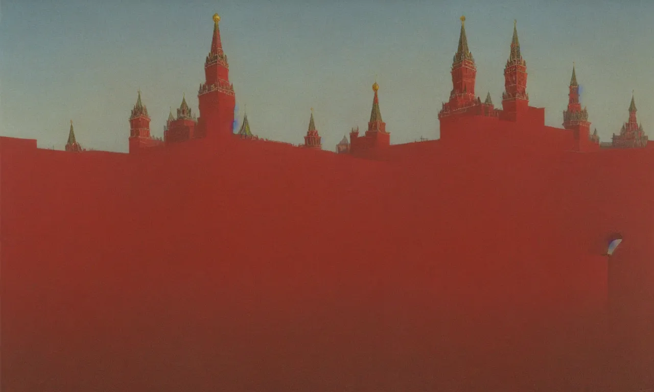 Prompt: red square russia, volumetric shadows, volumetric lighting, concept art, realistic oil painting by zdzisław beksinski