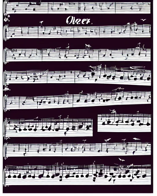 Prompt: sheet music of a nice song