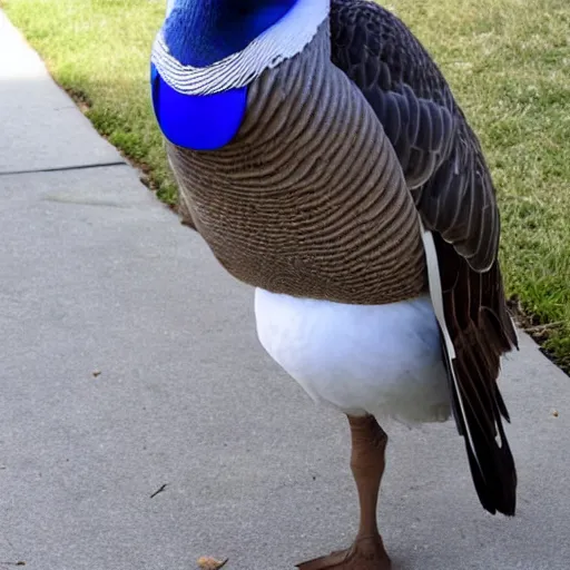 Prompt: goose dressed as fbi