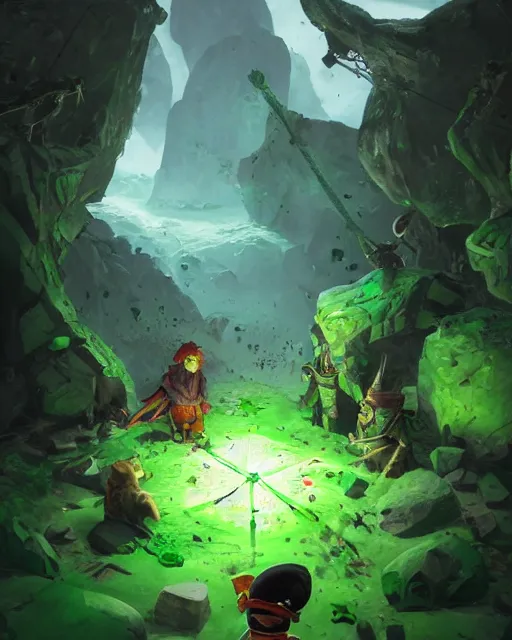 Image similar to Pengolin rogue, green, forest background, magic the gathering artwork, D&D, fantasy, cinematic lighting, centered, symmetrical, highly detailed, digital painting, artstation, concept art, smooth, sharp focus, illustration, volumetric lighting, epic Composition, 8k, art by Akihiko Yoshida and Greg Rutkowski and Craig Mullins, oil painting, cgsociety