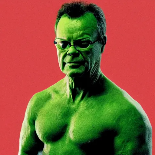 Prompt: Robert Fripp plays hulk in the new hulk