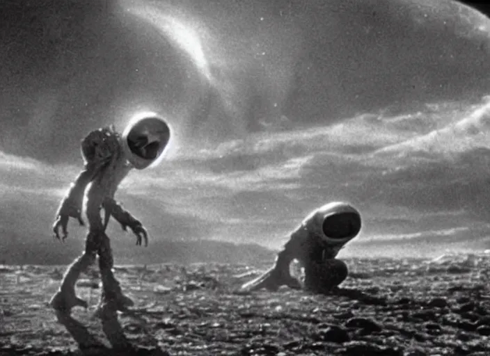 Image similar to scene from the 1 9 1 2 science fiction film et the extra - terrestrial