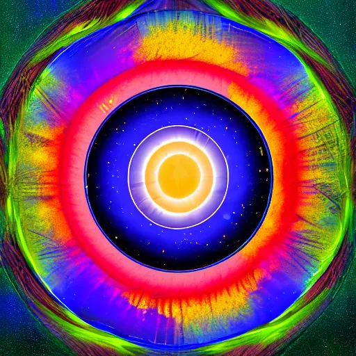 Prompt: Solar wind, digital art.