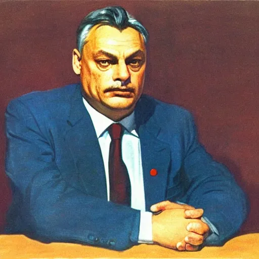 Image similar to leader of fascist hungary, viktor orban, overseeing the war torn city from the banks of the danube river in budapest during the siege 1 9 4 5, by edward hopper