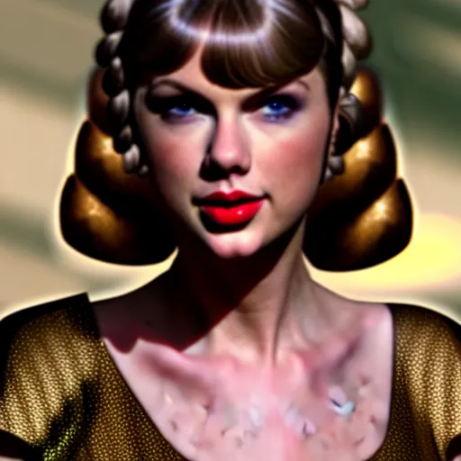 Image similar to taylor swift as princess leia in star wars, 8 k resolution, cinematic lighting, anatomically correct