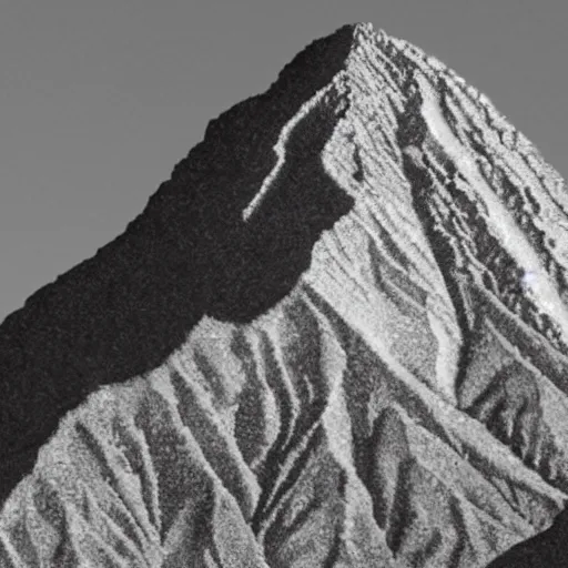 Image similar to Mountain that is in the shape of Kanye West's head